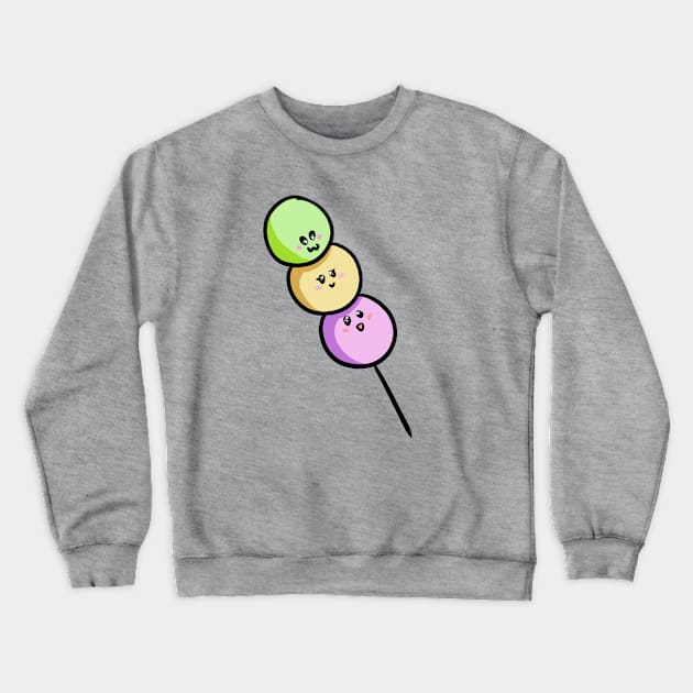 Kawaii Dango Dumplings Crewneck Sweatshirt by Kawaii Black Store